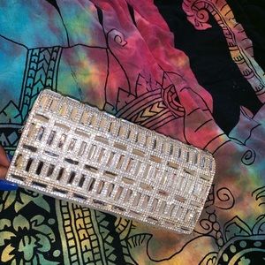 Beautiful silver clutch